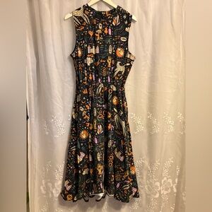 Nooworks Tarot Garden Dahlia dress 2XL XXL Jersey EUC